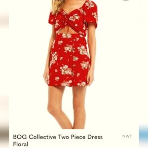 [BOG Collective] Two Piece Dress Floral Size Small